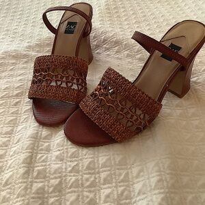 Zac Posen New Sade Never Worn Woven open toe size 9